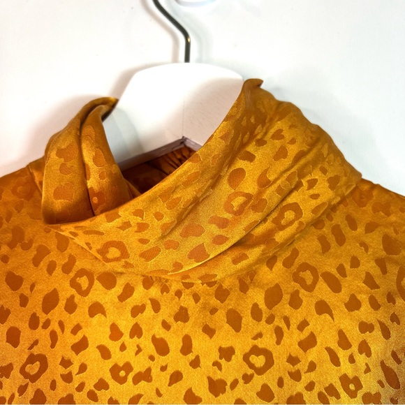 Ronny Kobo Kaira Silk Jacquard Leopard Dress Size Small - Picture 10 of 16